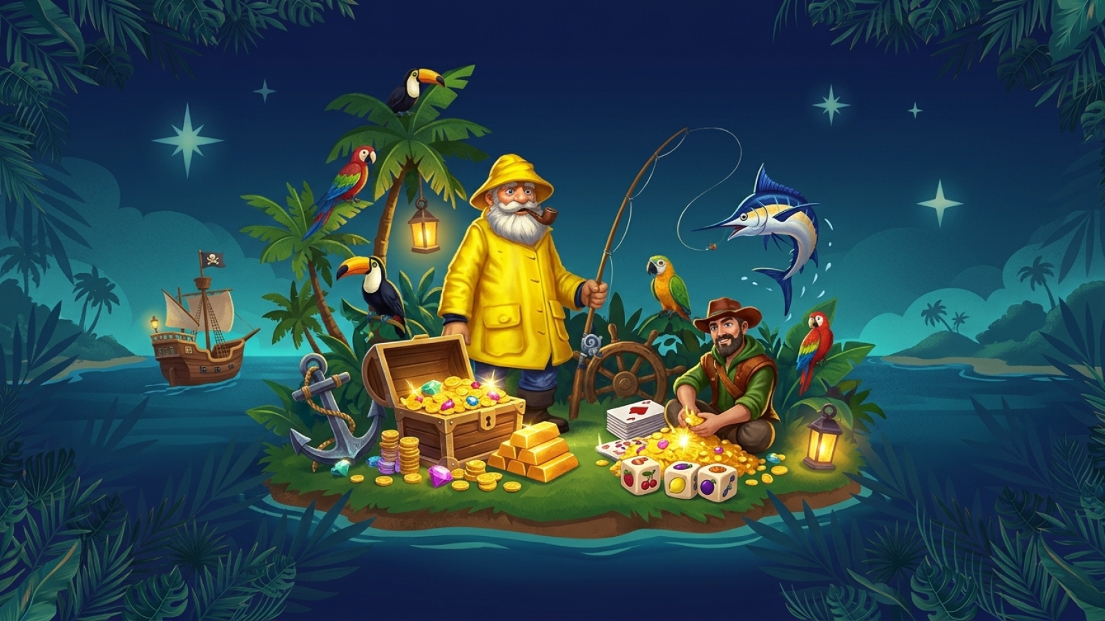 Gamblezen Casino: Illustrative Szene; Bewertung: 9.5/10; Lizenz: Curacao Gaming Control Board