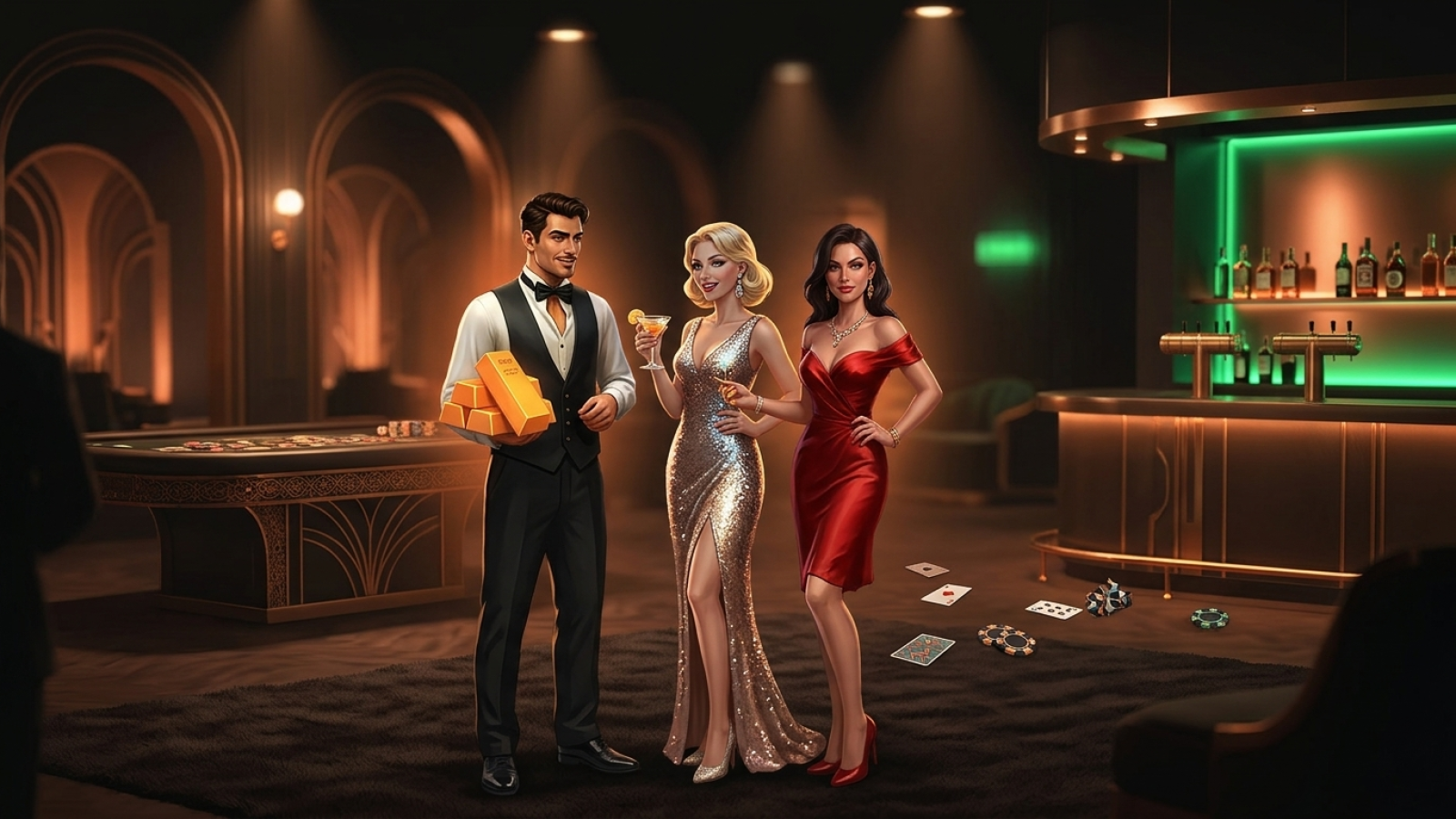 Ritzo Casino: Illustrative Szene; Bewertung: 6.4/10; Lizenz: Curaçao (CGA)