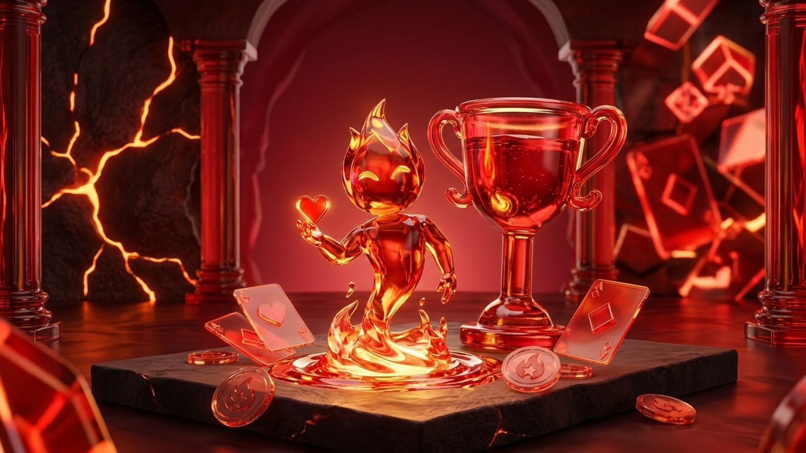 FieryPlay Casino: Illustrative Szene; Bewertung: 9.2/10; Lizenz: Curaçao Gaming Control Board